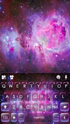 Nebula Galaxy Keyboard Backgro android App screenshot 0