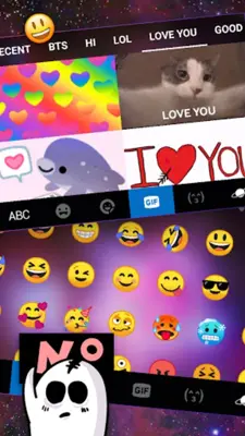 Nebula Galaxy Keyboard Backgro android App screenshot 1